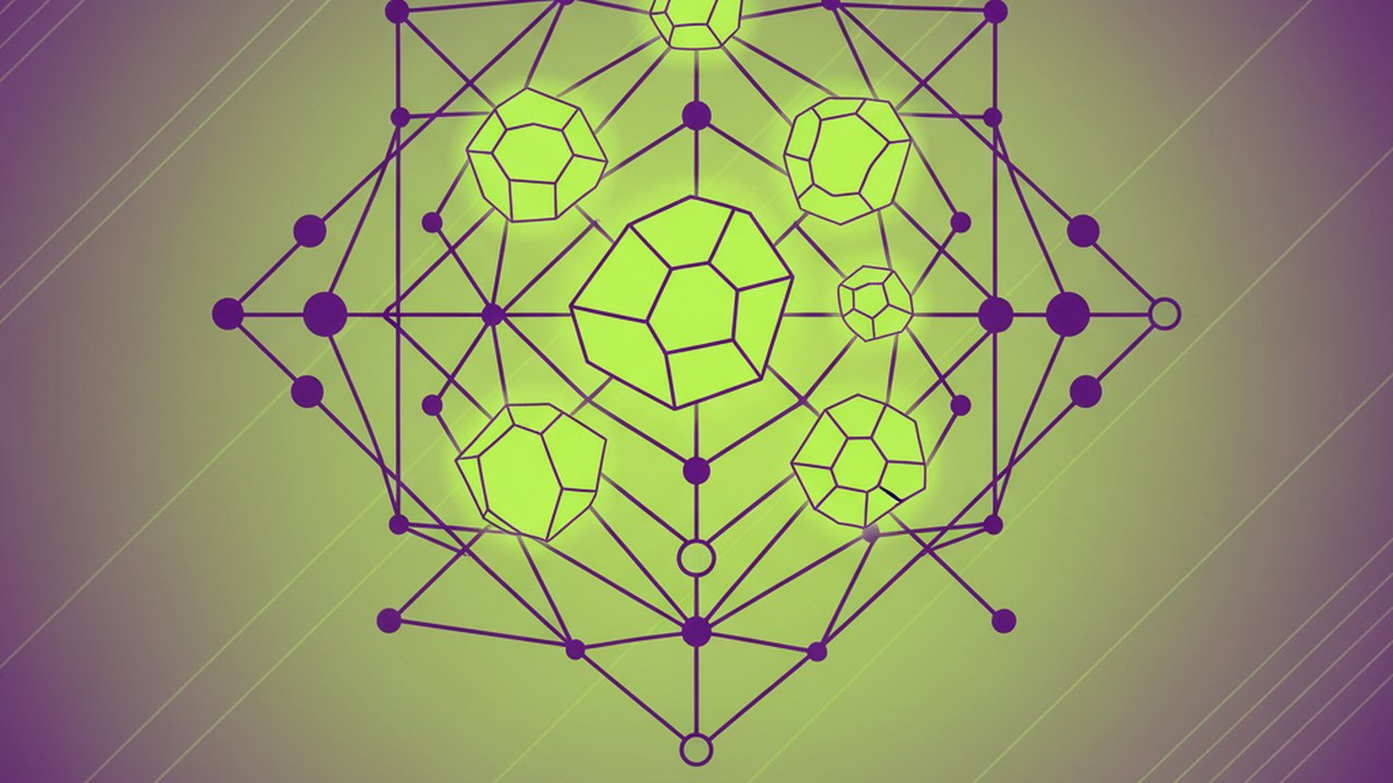 Abstract electric violet and neon lime cover illustration for the AI Sales Email Writer project (2023), showing abstract neural web with pulsing embedding clusters.