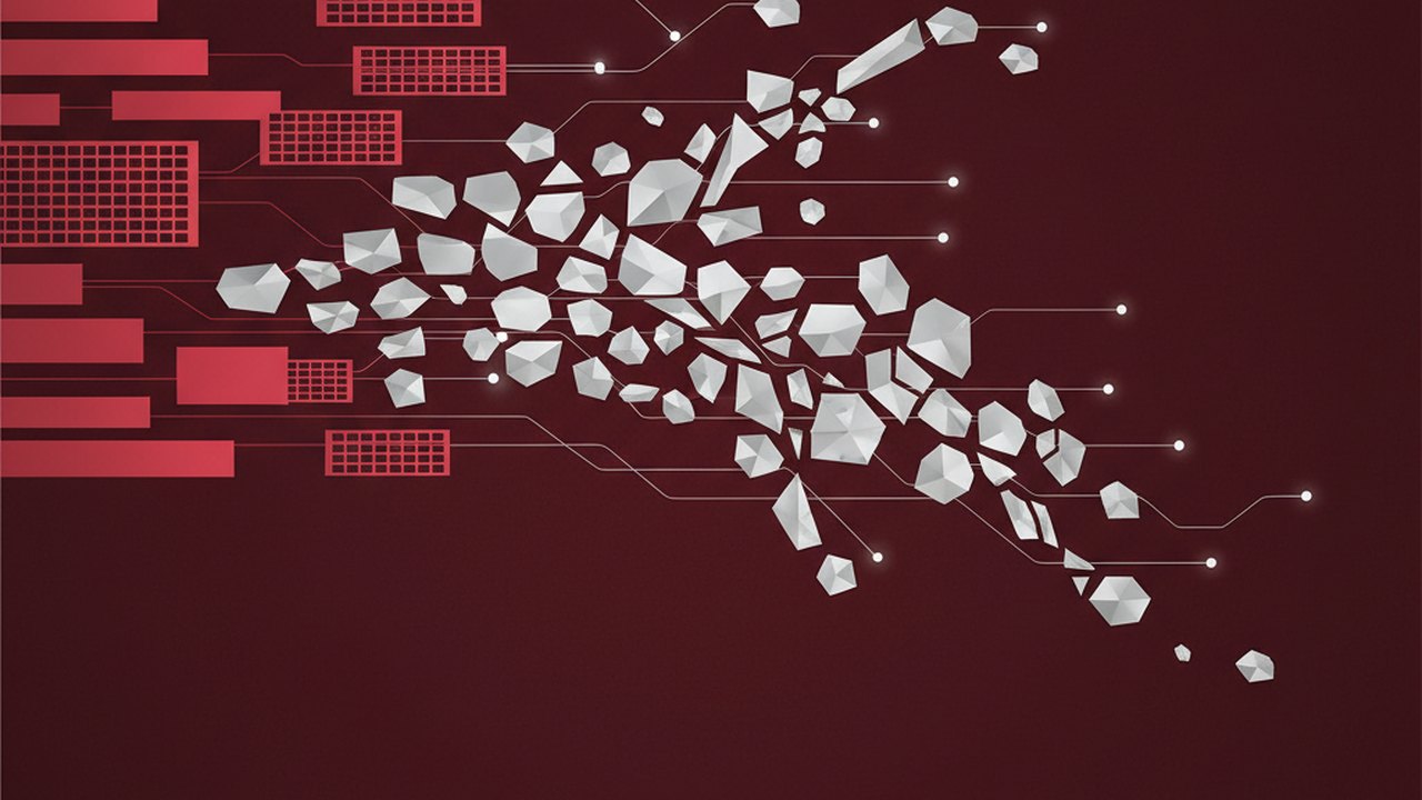 Abstract deep crimson and platinum silver cover illustration for the Real-Time Pose Estimation project (2020), showing layered convolutional filters cascading into activation maps.