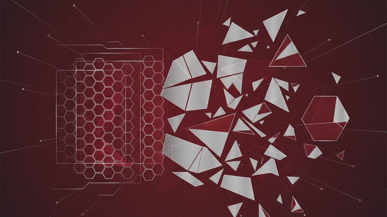 Abstract deep crimson and platinum silver cover illustration for the Traffic Sign Detection project (2024), showing layered convolutional filters cascading into activation maps.