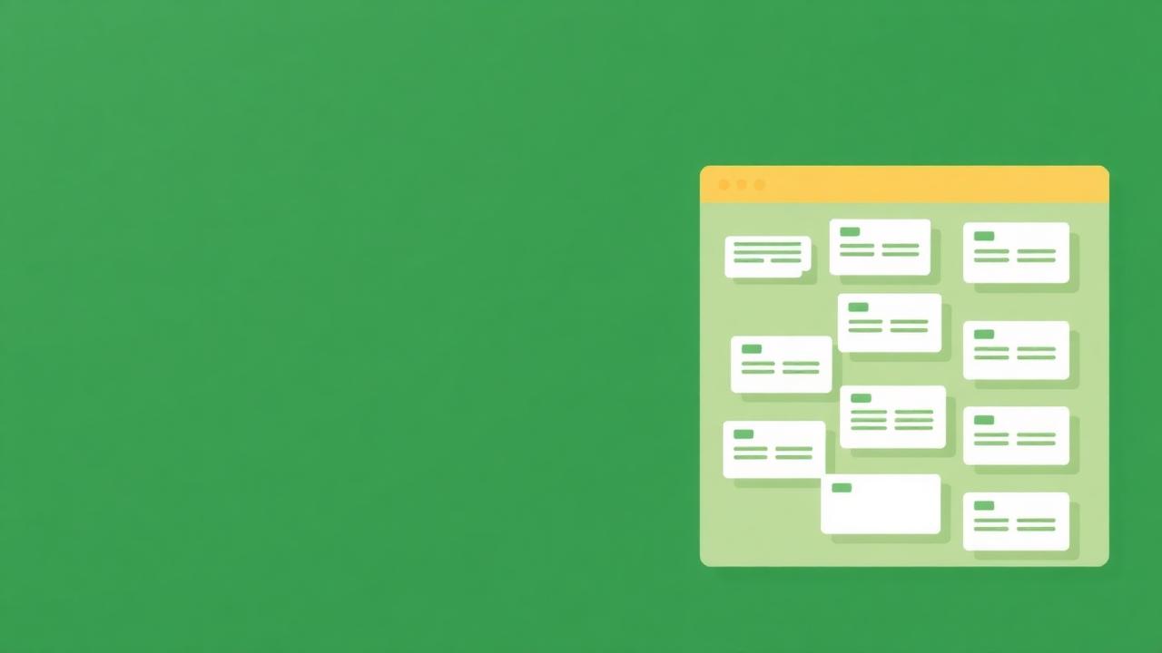 Abstract forest green and warm gold cover illustration for the Task Board with Drag & Drop project (2022), showing stacked service tiers with Mongo, Express, React, and Node glyphs.