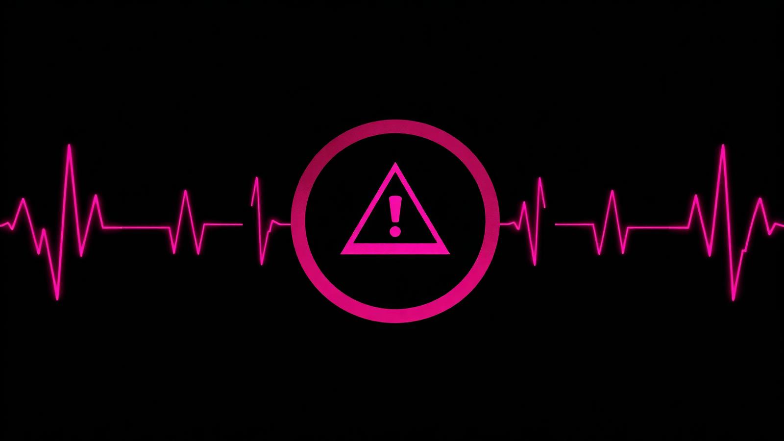 Abstract charcoal and magenta cover illustration for the DevOps Incident Triage Agent project, showing correlated alert nodes linked by magenta runbook flows.