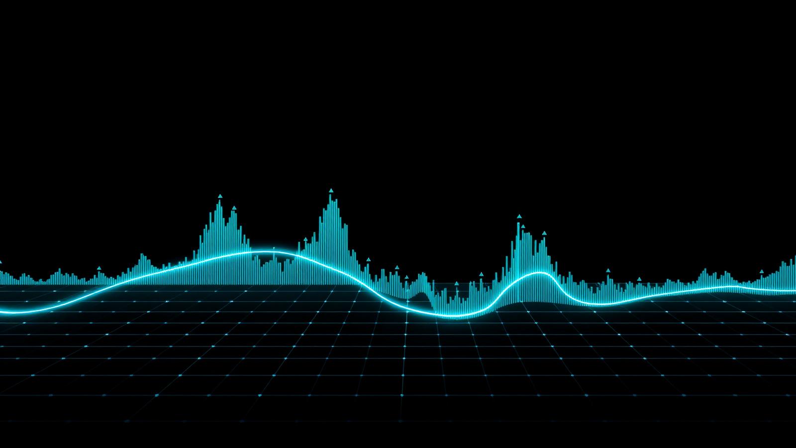Abstract near-black and electric cyan cover illustration for the Real-Time Fraud Detection project, showing a streaming pipeline lattice with cyan telemetry pulses.